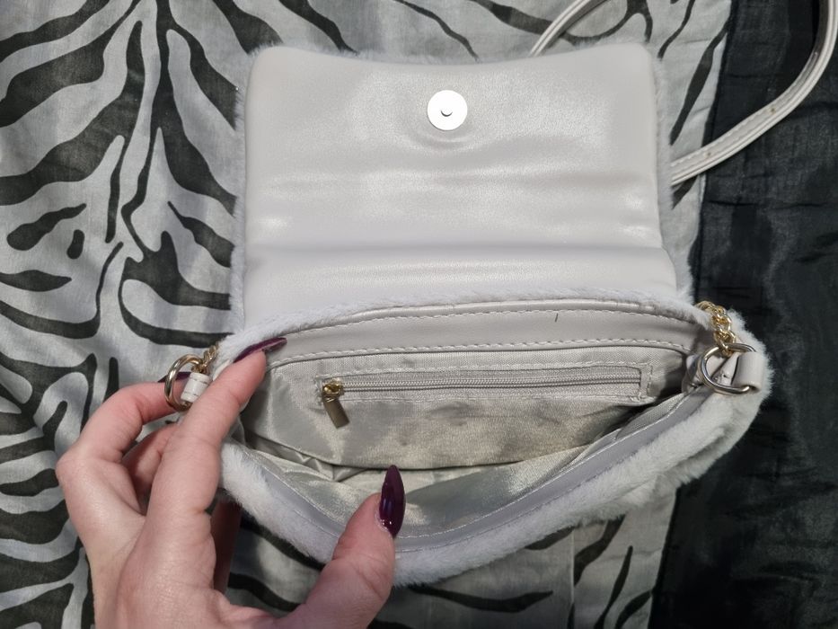 Torebka dziewczęca Home&You szara pluszowa kotek uszy