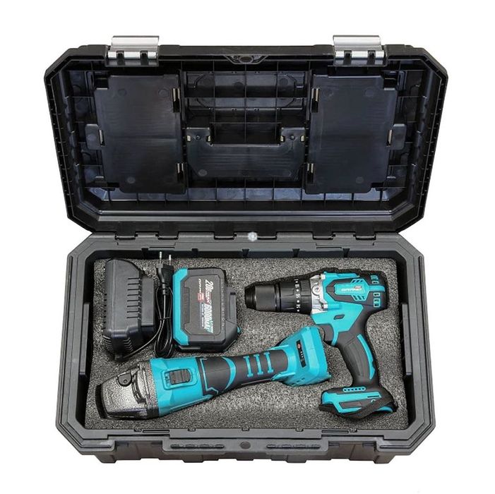 Набор аккумуляторных инструментов Grand №4 (Перф,гайка,болгарка,шурик)