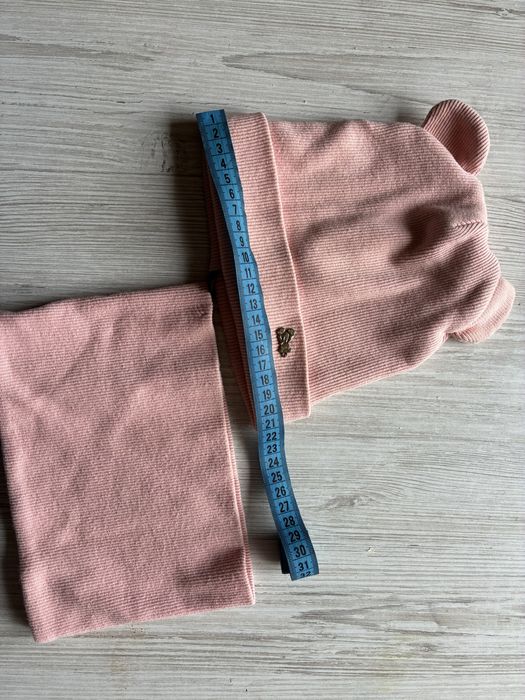 Шапочка та шарф баф для дівчинки