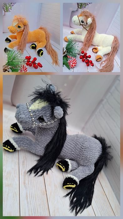 Лошадки Символ Року іграшки,  Брилок та чохли на пляшку