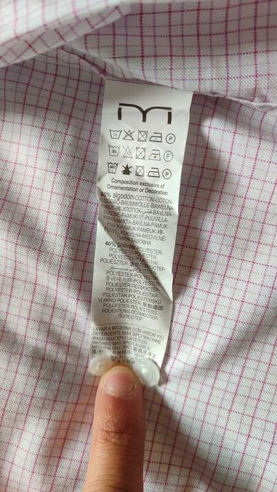Camisa Rosa Homem Milano | Tamanho S - Slim Fit