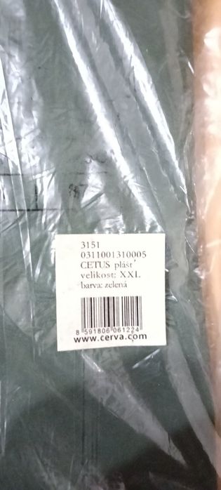 Плащ-дощовик міцний із капюшоном темно-зелений ХXL