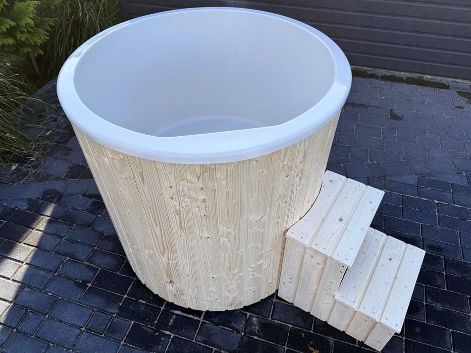 Balia do schładzania Beczka do morsowania po Sauna 1x1m Zestaw Wysyłka