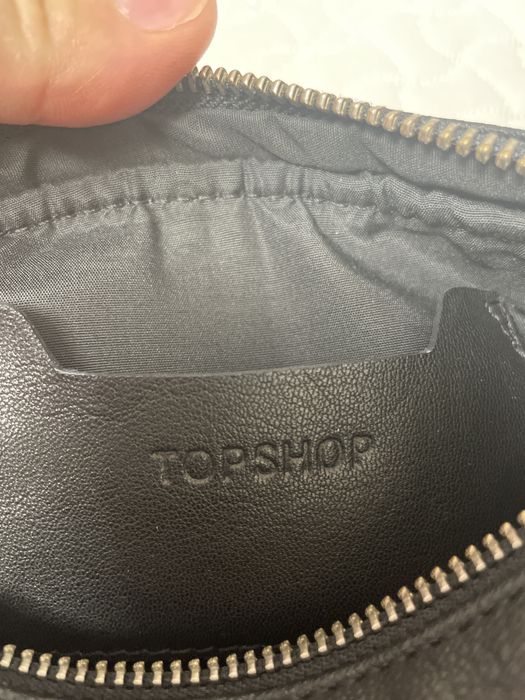 Новая бананка кожа Topshop