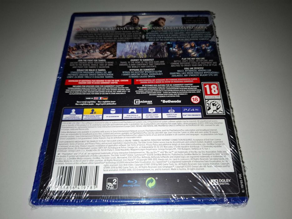 The Elder Scrolls Online Summerset [Nowa, Polska Dystrybucja] Sony PS4