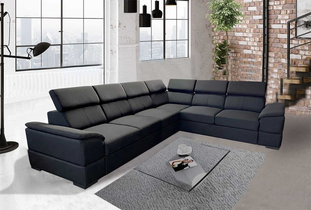 Duży narożnik JOY do salonu Wysyłka 24 h Kolor czarny