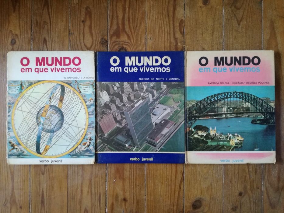 3 livros colecção O MUNDO EM QUE VIVEMOS