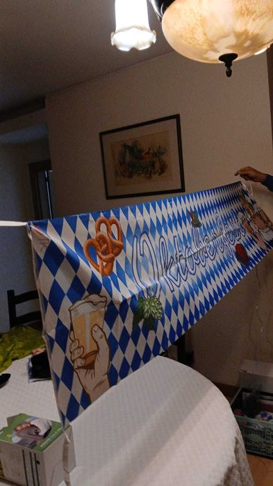 Faixa decorativa OKTOBERFEST 180x40 cm.