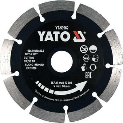 Tarcza diamentowa 125mm segmentowa Yato