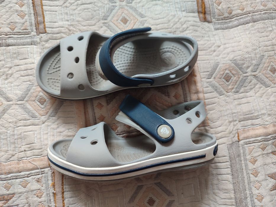 Crocs сандалі C9 дитячі сірі
