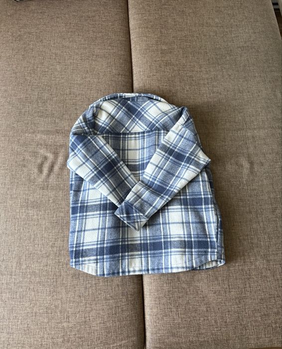 Biało-niebieska kurtka koszulowa, Reserved