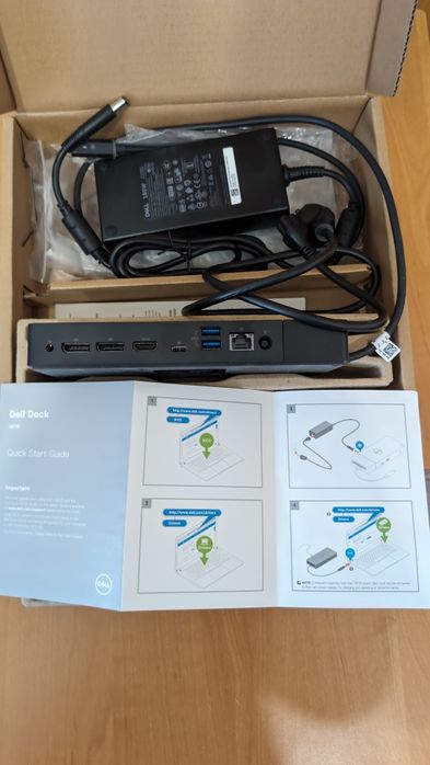 Док-станція Dell Dock WD19 180W black (210-ARJF)