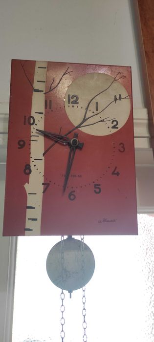 Часы маяк берёзка с маятником