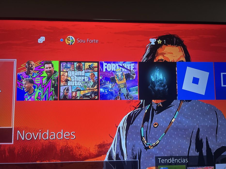 Ps4 Slim [1TB] + Jogos + Comando ( impecavel )