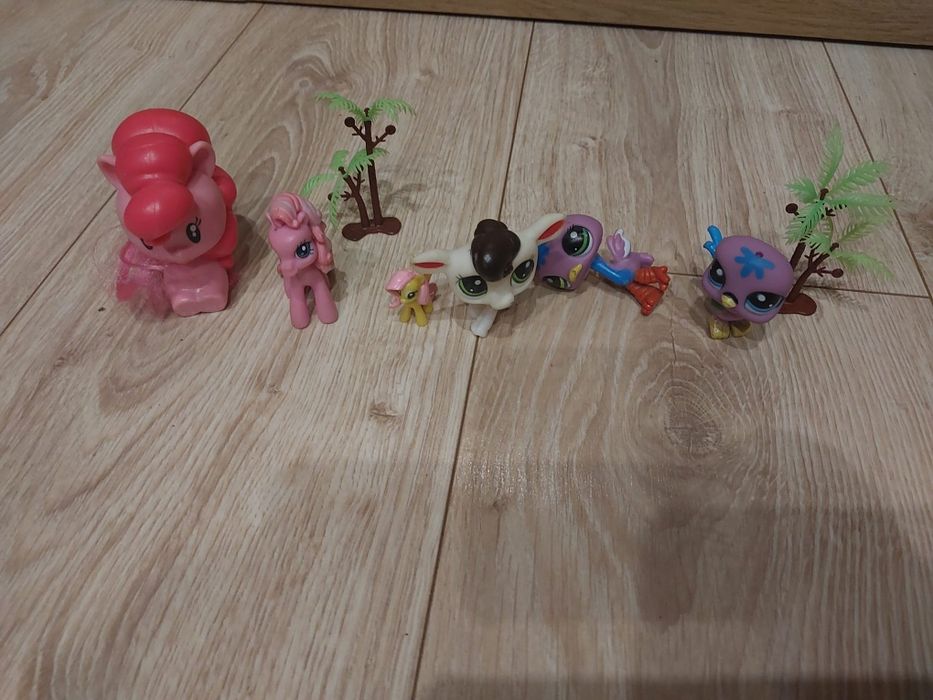 Littlest PET SHOP razem z palmami i koniki My Little Pony