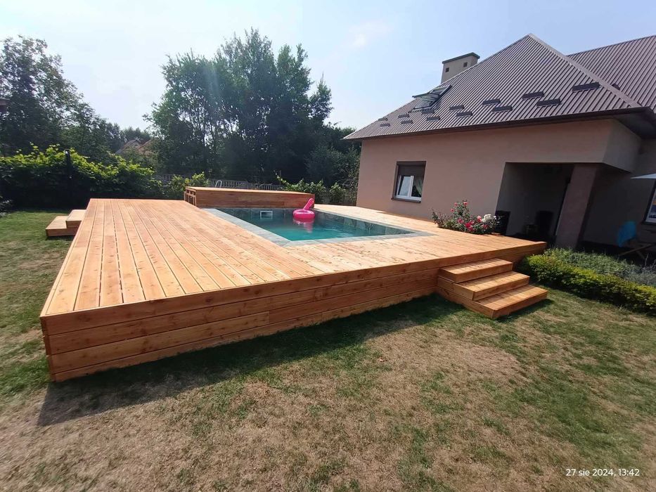 : Deska na Taras Modrzew – Do Pensjonatu / Domu – Busko