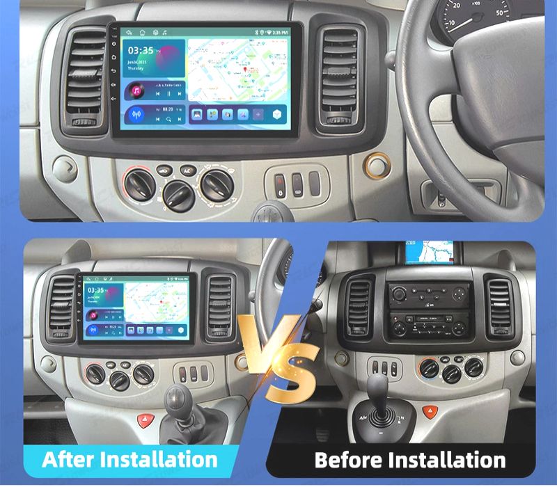 RÁDIO GPS ANDROID 13 RENAULT TRAFIC / OPEL VIVARO 01-10
