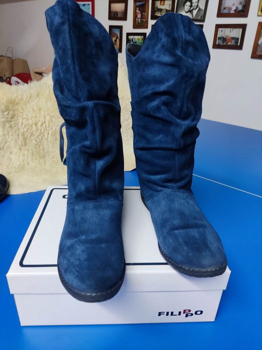 Kozaki damskie skóra naturalna r38