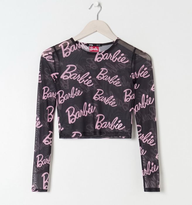 Черный топ черная кофта сетка барби barbie s/m