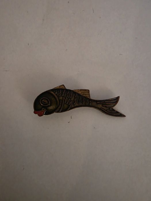 Broszka w kształcie ryby Vintage