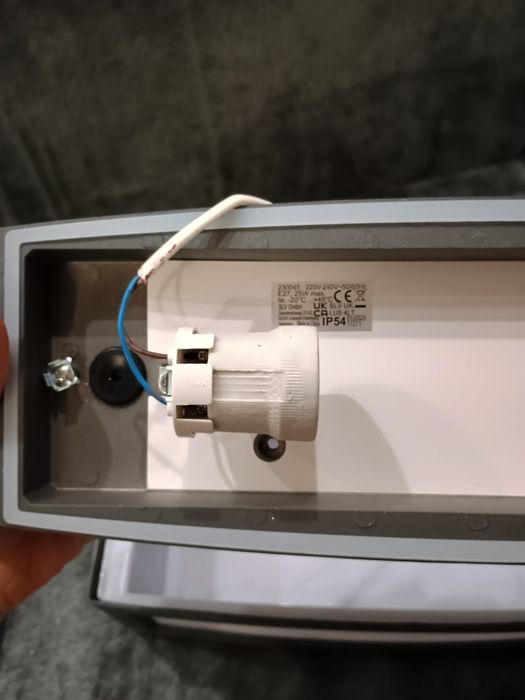 Kinkiet zewnętrzny Meridian Box IP 54 slv