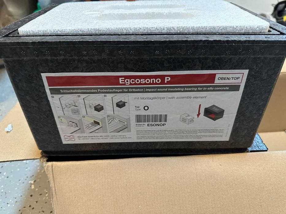 Max-Frank EGCOSONO P podpora, wspornik spocznika z korpusem montażowym