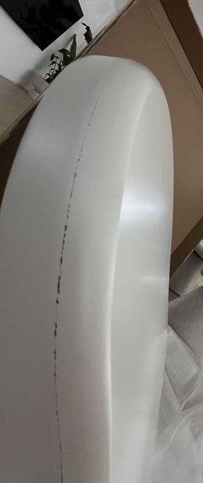 ZZ2947 - Stolik kawowy Vercelli 100 cm, biały