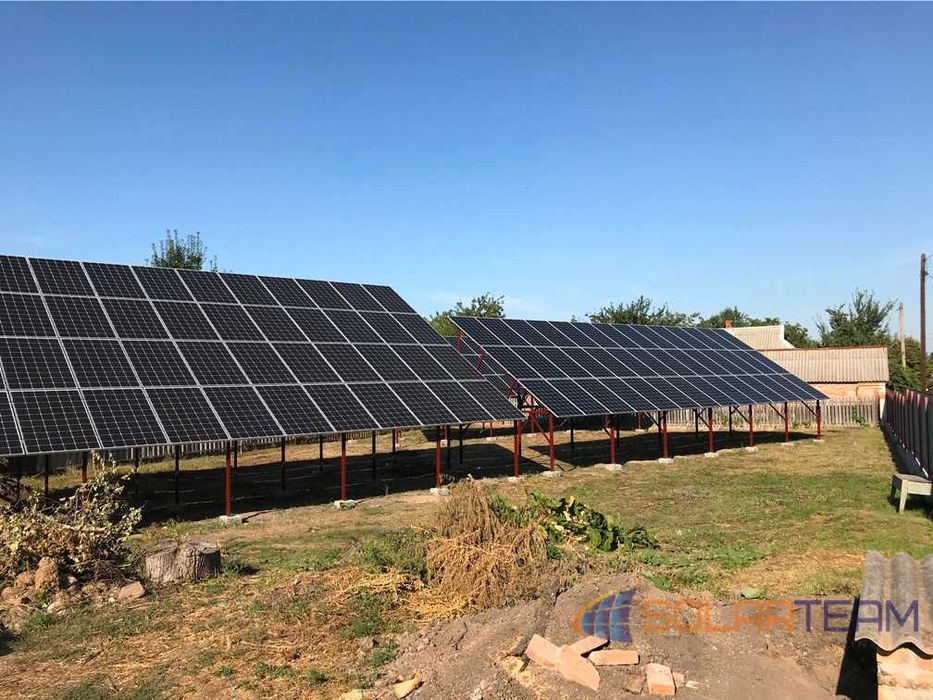 Монтаж инвертора сонячних панелей та підключення електростанцій