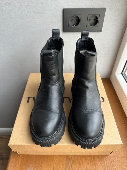 Сапожки зимові, чорні