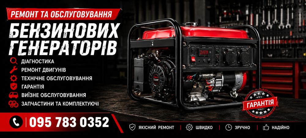 Ремонт та обслуговування генераторів