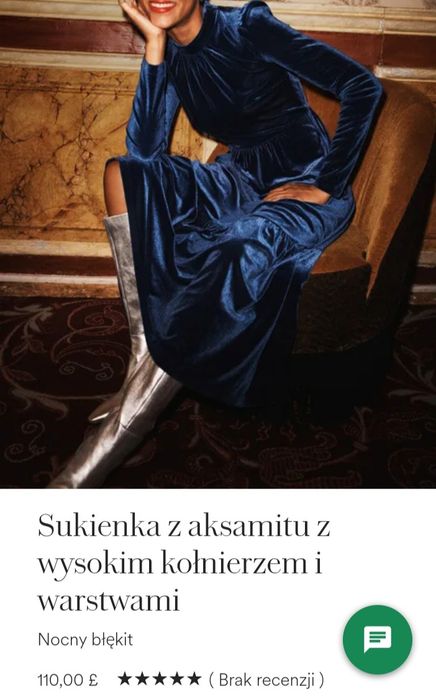 Sukienka z aksamitu