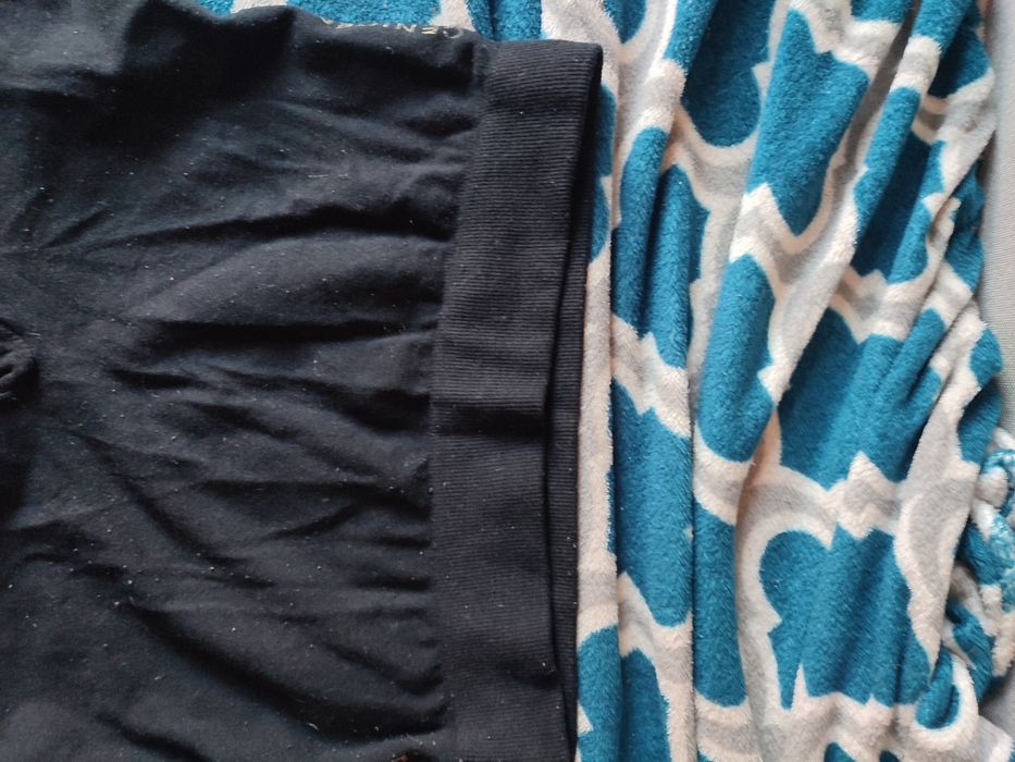 Czarne ciepłe getry