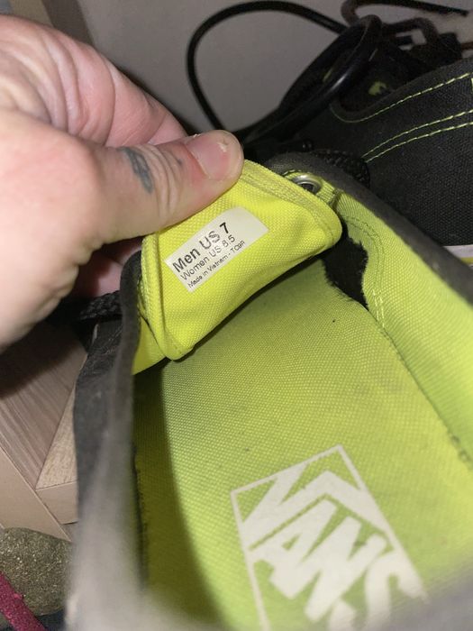 vans чорно зелені