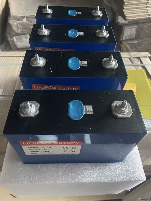 Батареї LiFePO4 Акумулятори ячейки комірки  Eve 314 ah . Еве 280 АН