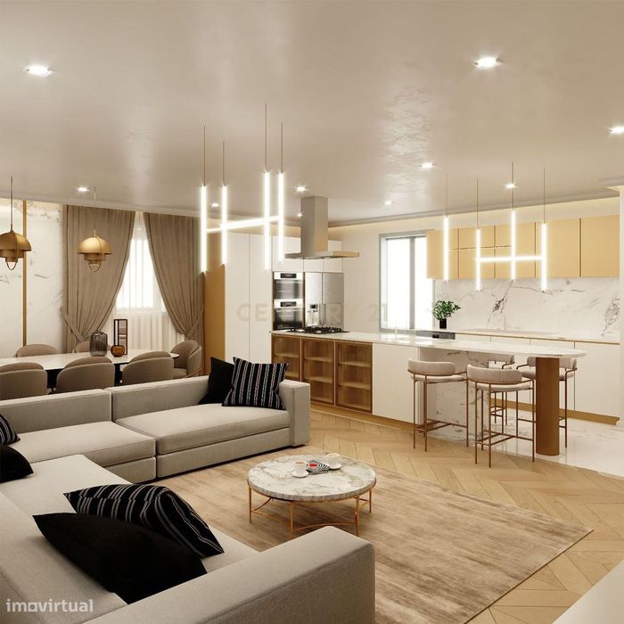 Apartamento de luxo com 1 quarto para venda no centro de Carcavelos -