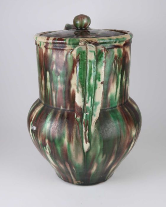 Jarro com tampa faiança das Caldas / Barcelos