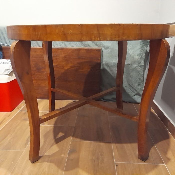 Vintage Okrągły stół i kwietnik