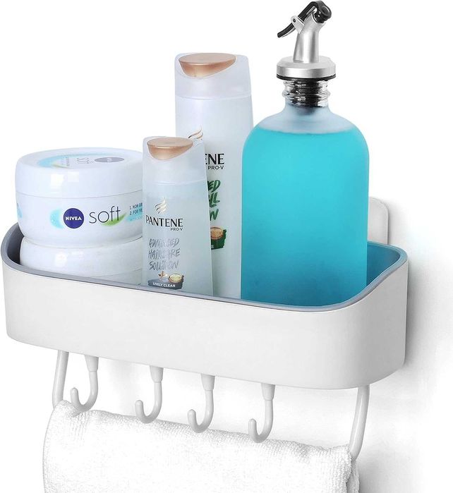 FNG8 kremowy kosz prysznicowy z 4 haczykami, spp596