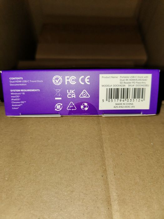 Нова док-станція Targus USB-C Dual HDMI 4K (DOCK423EU) 100W PD