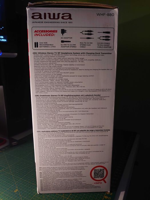Słuchawki bezprzewodowe Aiwa WHF-880