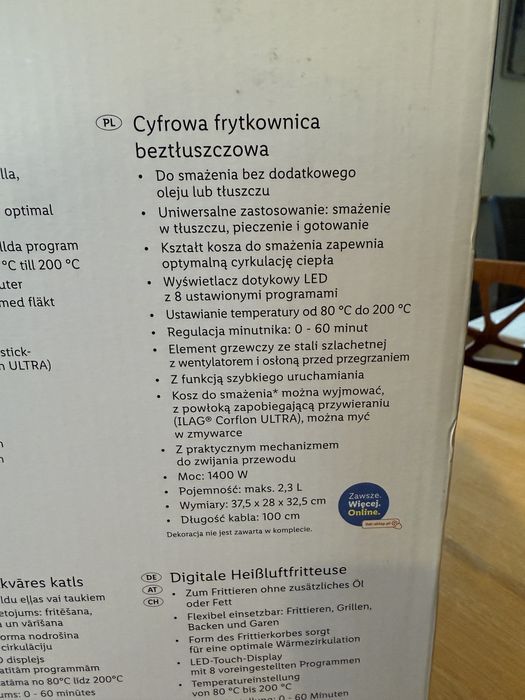 Air Fryer -Frytkownica Silvercrest