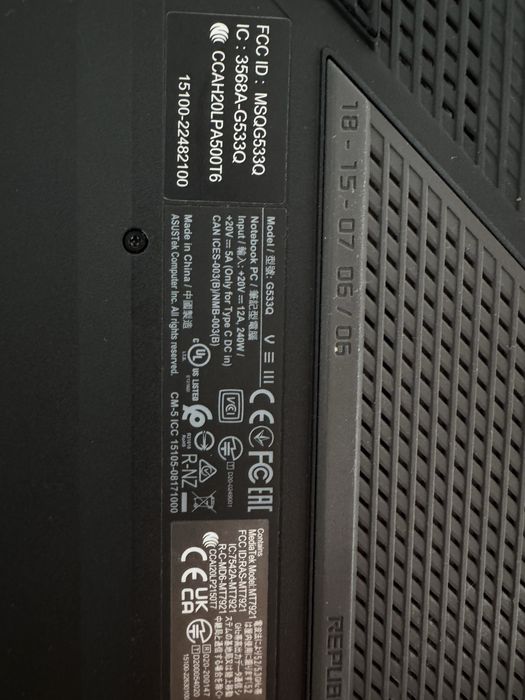 ASUS ROG Strix G533QS Потужний ігровий ноутбук | RTX | Ryzen | 300 гц