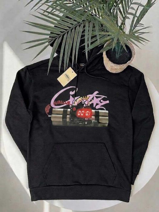 Черное Худи CORTEIZ NO TIME » Толстовка Чорна Взрывчатка Кортез » XS-XXL