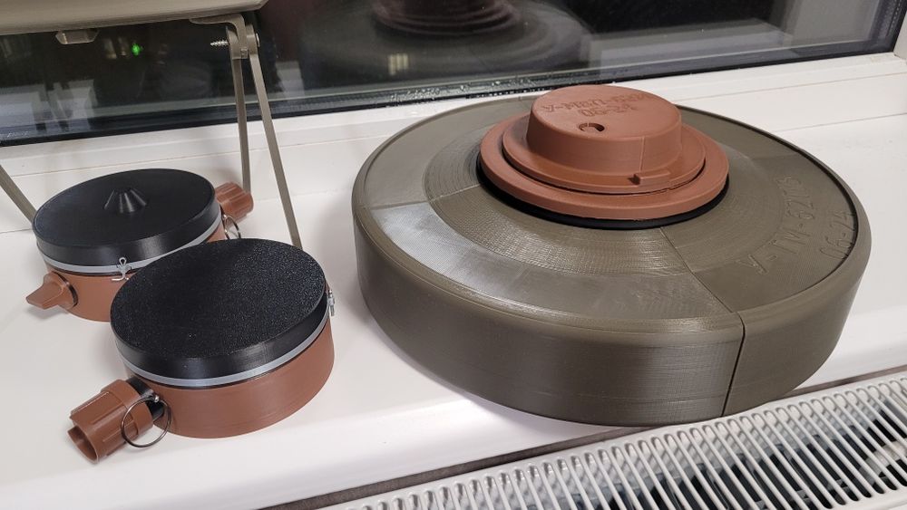 3D друк макетів мін та 3D-моделювання.