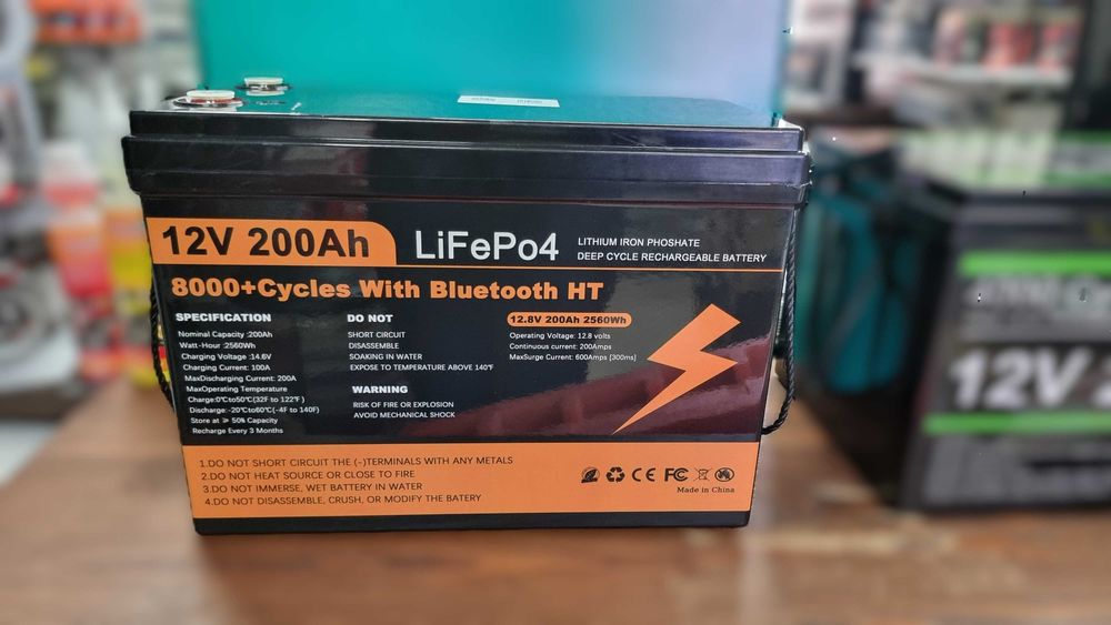 Akumulator 12V 200Ah LiFePO4 łódź, kamper, domek letni, komunikacja BT