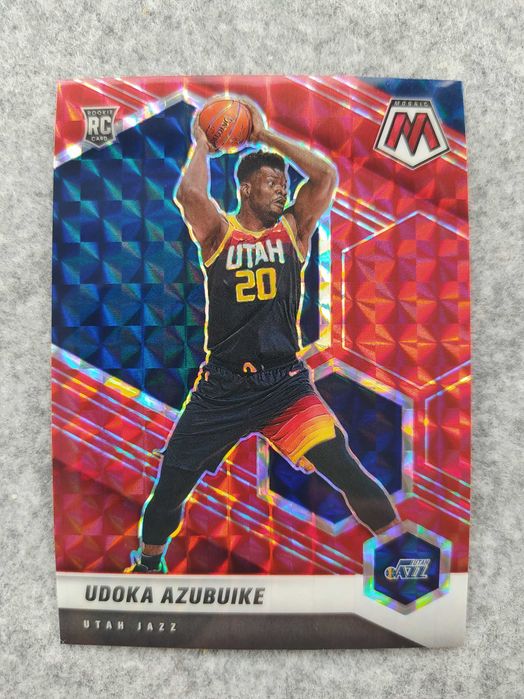 Karta NBA Rookie 2020-21 Panini Mosaic Red Prizm Udoka Azubuike Jazz