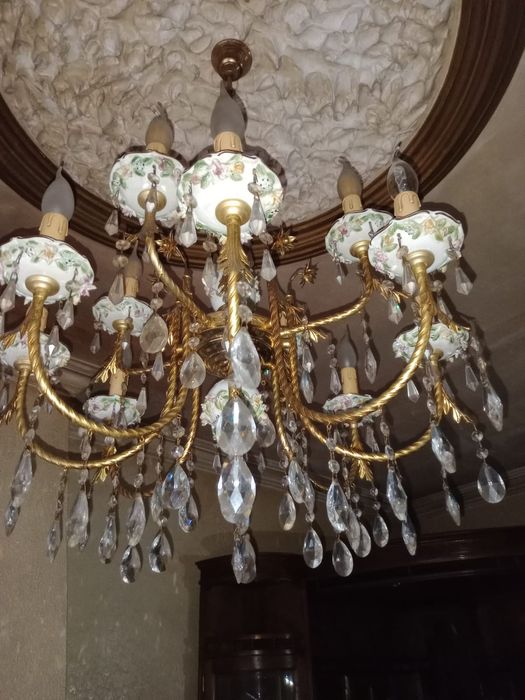 Candeeiro de sala em cristal