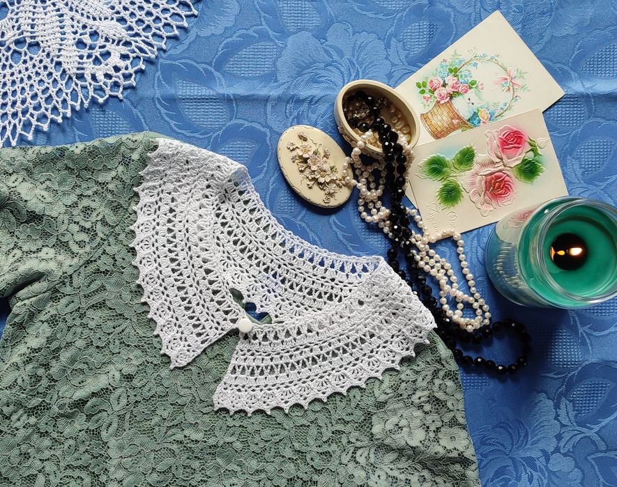 Kołnierzyk szydełkowy