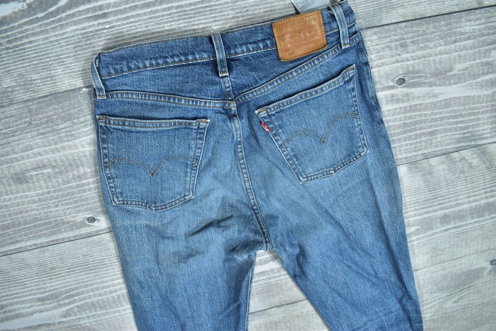 Levis 501 Cropped Damskie Spodnie Jeansowe Dżinsy W27 L30