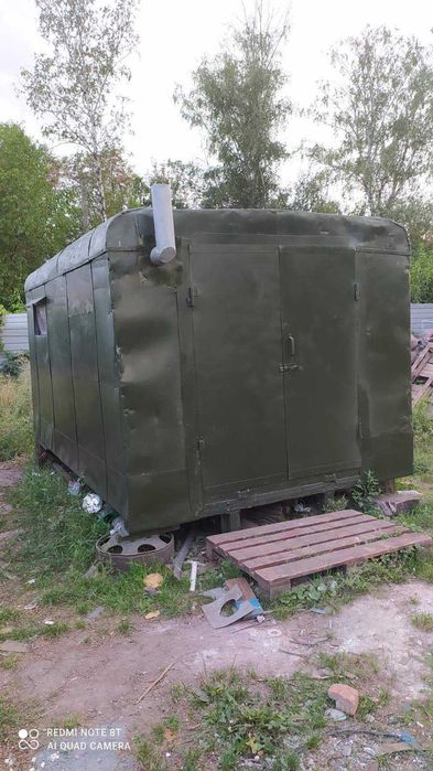 Вагончик, кунг, бытовка утеплен с буржуйкой состояние отличное